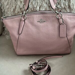 Coach Kelsey Blush Pink Pebble Leather